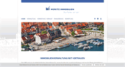 Desktop Screenshot of mueritz-immobilien-gmbh.de